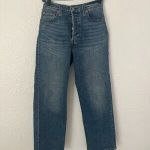 Levi's Ribcage Straight Ankle Women's Jeans - Medium Wash